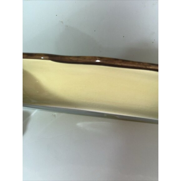 Celebration of First Press Vintage 18" Oval Olive Serving Platter by Clay Art - Picture 9 of 9